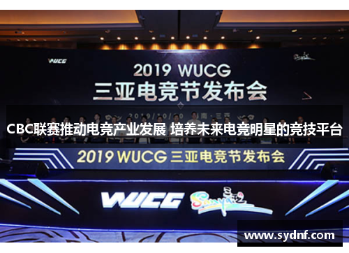CBC联赛推动电竞产业发展 培养未来电竞明星的竞技平台