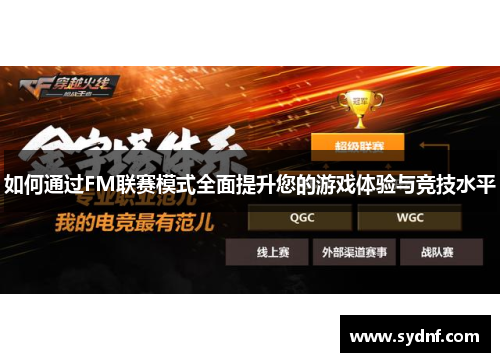 如何通过FM联赛模式全面提升您的游戏体验与竞技水平